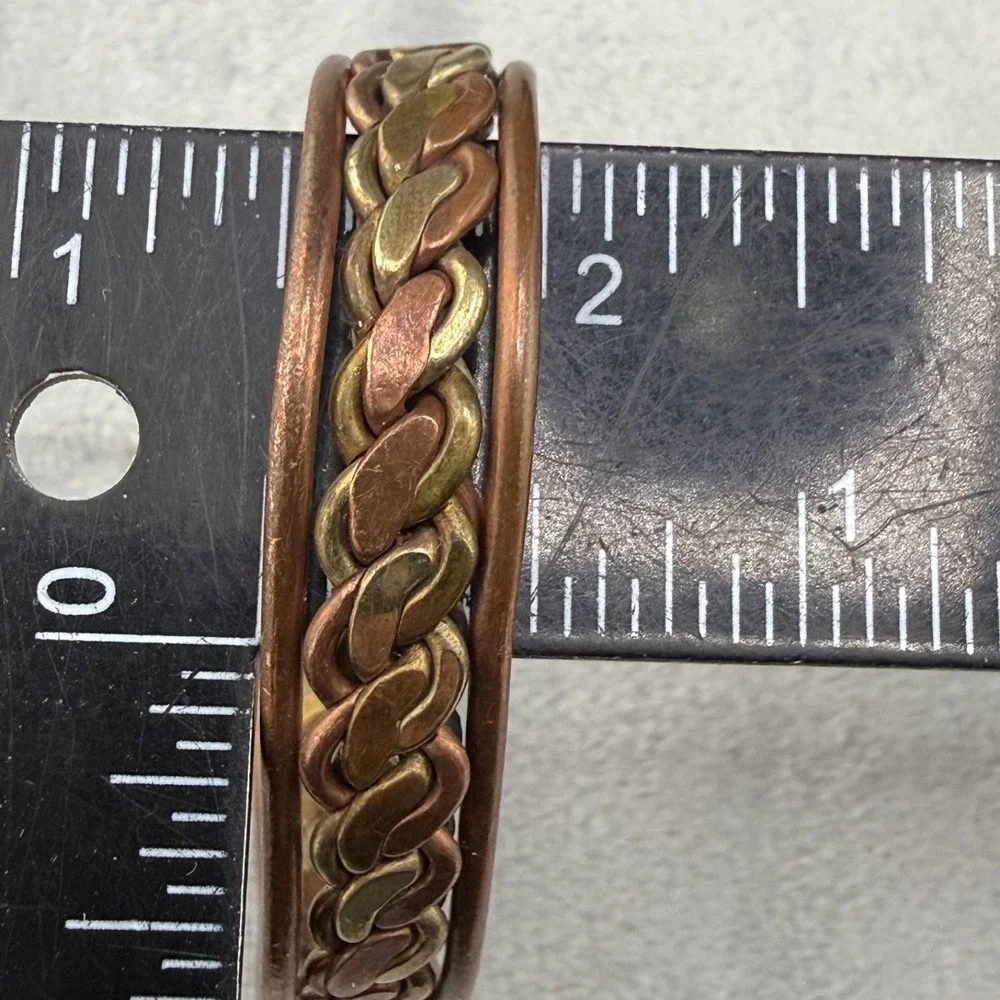 Vintage Twisted Metal‎ Copper Cuff Bracelet 7